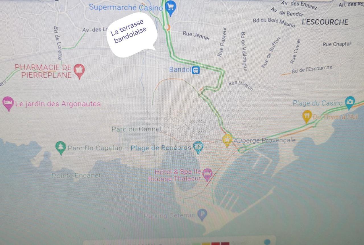 La Terrasse Bandolaise Tout A Pied, Wifi, Clim, Parking Екстер'єр фото